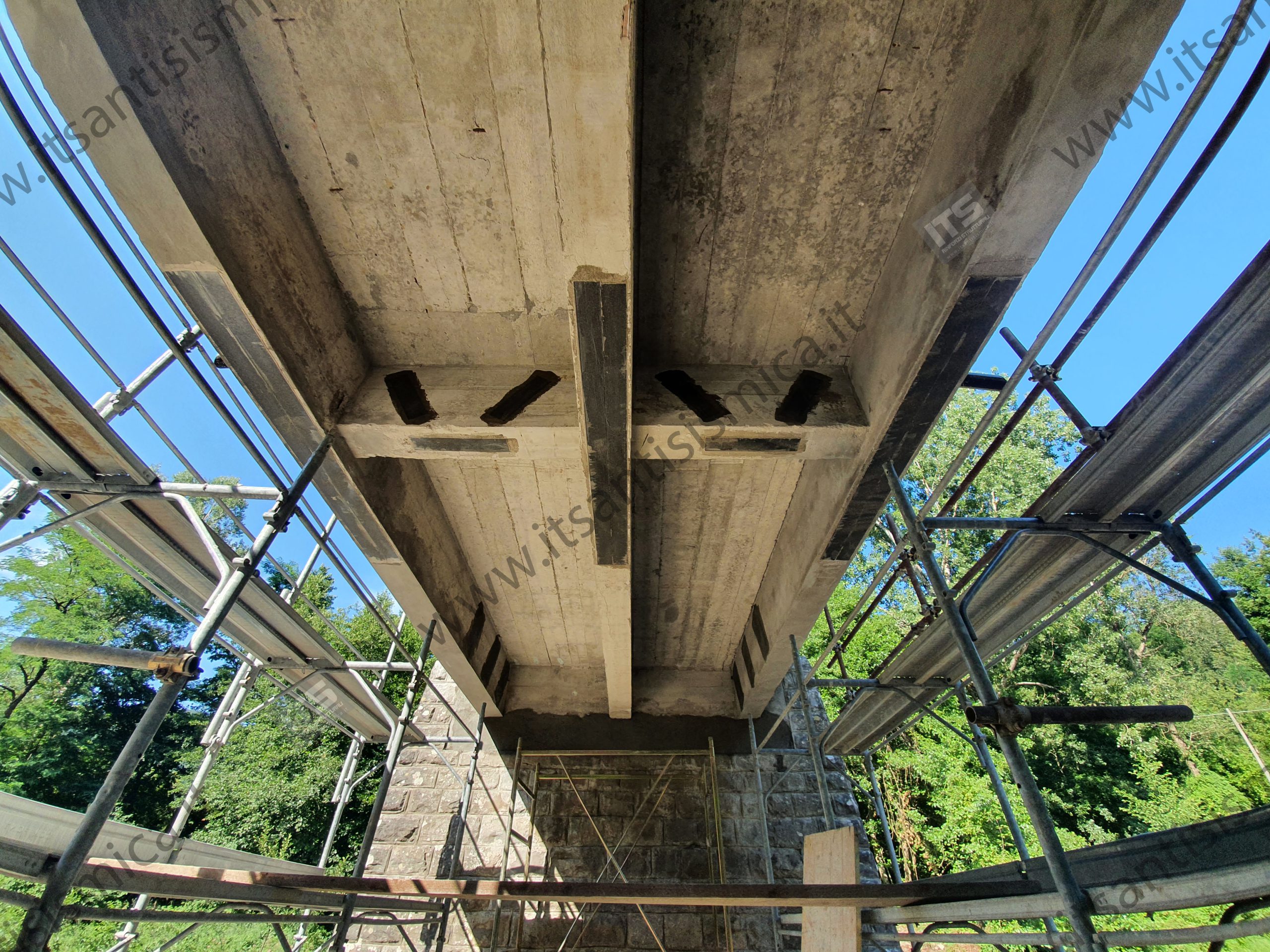 Rinforzo strutturale del ponte di Fossato — Pistoia — fotografia di cantiere 10